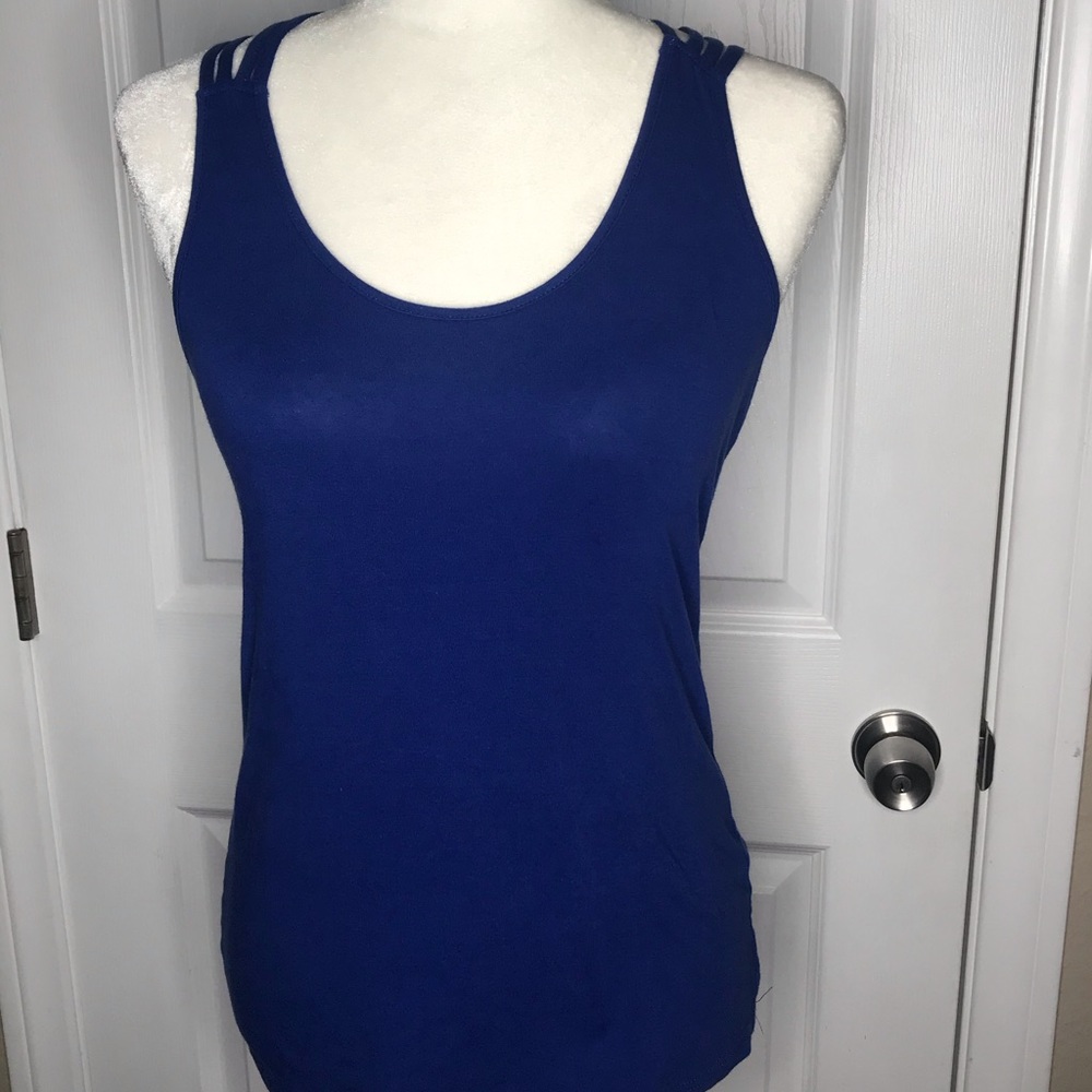 NWOT Blue Cross-back Tank